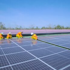 Solar Technicians Installing Solar Panels