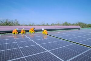 Solar Technicians Installing Solar Panels
